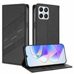 For Honor X8 4G / X30i / Play6T Pro Embossed Multi-functional Wallet Retro Leather Phone Case(Black)
