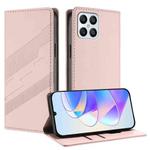 For Honor X8 4G / X30i / Play6T Pro Embossed Multi-functional Wallet Retro Leather Phone Case(Pink)