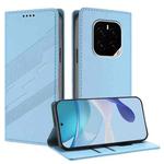 For Honor GT Pro Embossed Multi-functional Wallet Retro Leather Phone Case(Light Blue)