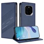 For Honor GT Pro Embossed Multi-functional Wallet Retro Leather Phone Case(Dark Blue)