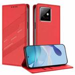 For Honor X60 GT Embossed Multi-functional Wallet Retro Leather Phone Case(Red)