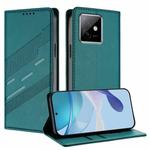 For Honor X60 GT Embossed Multi-functional Wallet Retro Leather Phone Case(Dark Green)