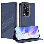 For Huawei Enjoy 70 Embossed Multi-functional Wallet Retro Leather Phone Case(Dark Blue)