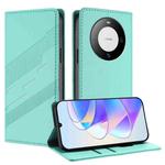 For Huawei Mate 60 Pro / 60 Pro+ Embossed Multi-functional Wallet Retro Leather Phone Case(Mint Green)