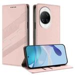 For Huawei nova 14 Pro Embossed Multi-functional Wallet Retro Leather Phone Case(Pink)
