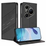 For Huawei Pura 80 Pro Ultra Embossed Multi-functional Wallet Retro Leather Phone Case(Black)