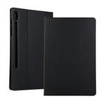 For Samsung Galaxy Tab S8+ / Tab S8 Plus /  Tab S7 FE / Tab S7+ / T970 Horizontal Flip Elasticity PU + TPU Leather Case with Holder(Black)