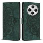 For Redmi 14C / A4 5G Mandala Embossed Retro Frosted Leather Phone Case(Green)