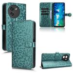 For Doogee Note 59 / Note 59 Pro Honeycomb Dot Texture Leather Phone Case(Green)