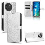 For Doogee Note 59 / Note 59 Pro Honeycomb Dot Texture Leather Phone Case(Silver)