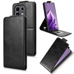 For Infinix Note 50 Pro+ Magnetic Vertical Flip Leather Phone Case with Buckle(Black)
