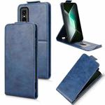 For Infinix GT 30 Pro Magnetic Vertical Flip Leather Phone Case with Buckle(Blue)