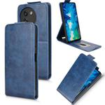For Doogee Note 59 / Note 59 Pro Magnetic Vertical Flip Leather Phone Case with Buckle(Blue)
