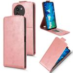 For Doogee Note 59 / Note 59 Pro Magnetic Vertical Flip Leather Phone Case with Buckle(Rose Gold)