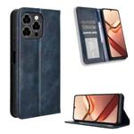 For Doogee Note 58 / Note 58 Pro Magnetic Buckle Retro Texture Leather Phone Case(Blue)