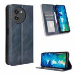 For Doogee Note 59 / Note 59 Pro Magnetic Buckle Retro Texture Leather Phone Case(Blue)