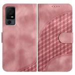 For TCL 40 XL YX0060 Elephant Head Embossed Phone Leather Case with Lanyard(Pink)