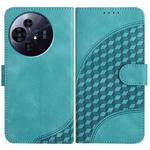 For TCL 50 NxtPaper YX0060 Elephant Head Embossed Phone Leather Case with Lanyard(Light Blue)