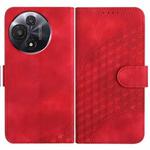 For TCL 60R 5G YX0060 Elephant Head Embossed Phone Leather Case with Lanyard(Red)