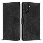 For Samsung Galaxy A17 5G / A26 5G Mandala Embossed Retro Frosted Leather Phone Case(Black)
