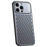 For iPhone 13 Pro Max Honeycomb Radiating Alloy Phone Case(Space Grey)