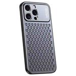 For iPhone 14 Pro Honeycomb Radiating Alloy Phone Case(Space Grey)