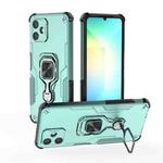 For Samsung Galaxy A06 4G Metal Kickstand TPU Hybrid PC Phone Case(Green)