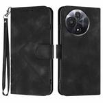 For TCL 60R 5G Line Pattern Skin Feel Leather Phone Case(Black)