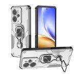 For Realme 14 Metal Kickstand TPU Hybrid PC Phone Case(Grey)