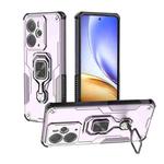 For Realme 14 Metal Kickstand TPU Hybrid PC Phone Case(Purple)