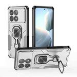 For Redmi K70 Metal Kickstand TPU Hybrid PC Phone Case(Grey)