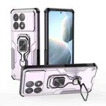 For Redmi K70 Metal Kickstand TPU Hybrid PC Phone Case(Purple)