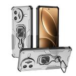 For Redmi K80 Pro Metal Kickstand TPU Hybrid PC Phone Case(Grey)