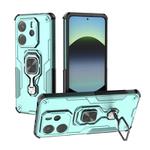 For Redmi Note 14 4G 163.25mm Metal Kickstand TPU Hybrid PC Phone Case(Green)