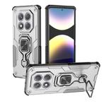 For Redmi Note 14 Pro 4G Metal Kickstand TPU Hybrid PC Phone Case(Grey)