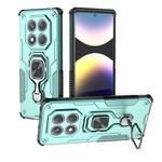 For Redmi Note 14 Pro 4G Metal Kickstand TPU Hybrid PC Phone Case(Green)