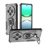 For vivo Y300 Pro Metal Kickstand TPU Hybrid PC Phone Case(Black)