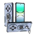 For vivo Y300 Pro Metal Kickstand TPU Hybrid PC Phone Case(Blue)