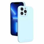 For iPhone 13 Pro Fine Hole Liquid Silicone Phone Case(Sierra Blue)
