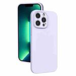 For iPhone 13 Pro Max Fine Hole Liquid Silicone Phone Case(Purple)