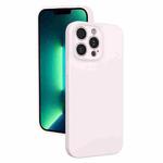 For iPhone 13 Pro Max Fine Hole Liquid Silicone Phone Case(Pink)