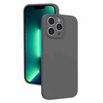 For iPhone 13 Pro Max Fine Hole Liquid Silicone Phone Case(Dark Grey)