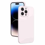 For iPhone 14 Pro Fine Hole Liquid Silicone Phone Case(Pink)