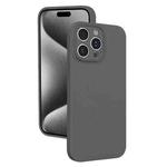 For iPhone 15 Pro Max Fine Hole Liquid Silicone Phone Case(Dark Grey)