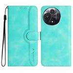 For TCL 60R 5G Heart Pattern Skin Feel Leather Phone Case(Light Blue)