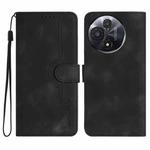 For TCL 60R 5G Heart Pattern Skin Feel Leather Phone Case(Black)