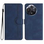 For TCL 60R 5G Heart Pattern Skin Feel Leather Phone Case(Royal Blue)