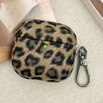 For AirPods 4 Leopard Texture Wireless Earphone PC Case(Brown)