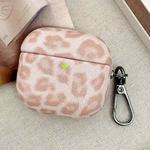 For AirPods 4 Leopard Texture Wireless Earphone PC Case(Pink)