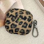 For AirPods Pro 2 Leopard Texture Wireless Earphone PC Case(Brown)